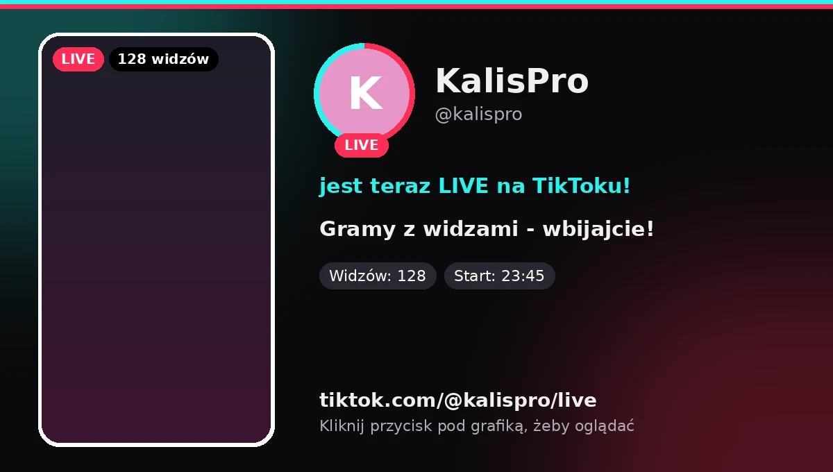 TikTok: start LIVE
