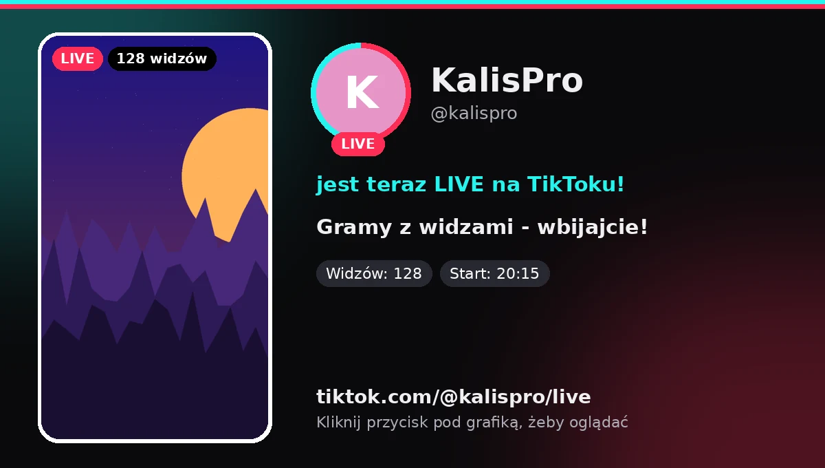 TikTok: start LIVE